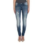 Women's Rock & Republic&reg; Berlin Ripped Skinny Jeans, Size: 4 T/l, Med Blue