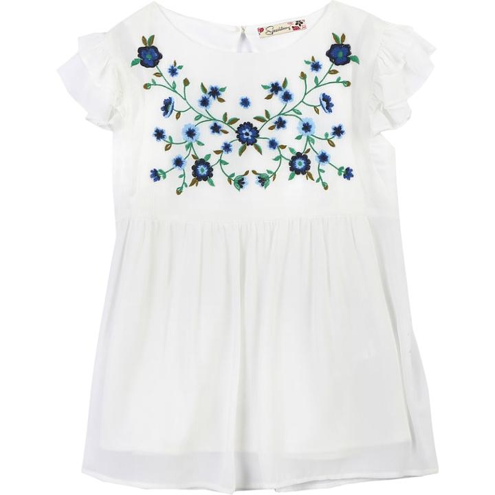 Girls 7-16 Speechless Floral Babydoll Top, Size: Xl, White