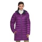 Women's Columbia Frosted Ice Hooded Puffer Jacket, Size: Medium, Purple Oth