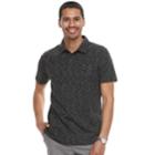 Men's Apt. 9&reg; Slim-fit Slubbed Polo, Size: Small, Black