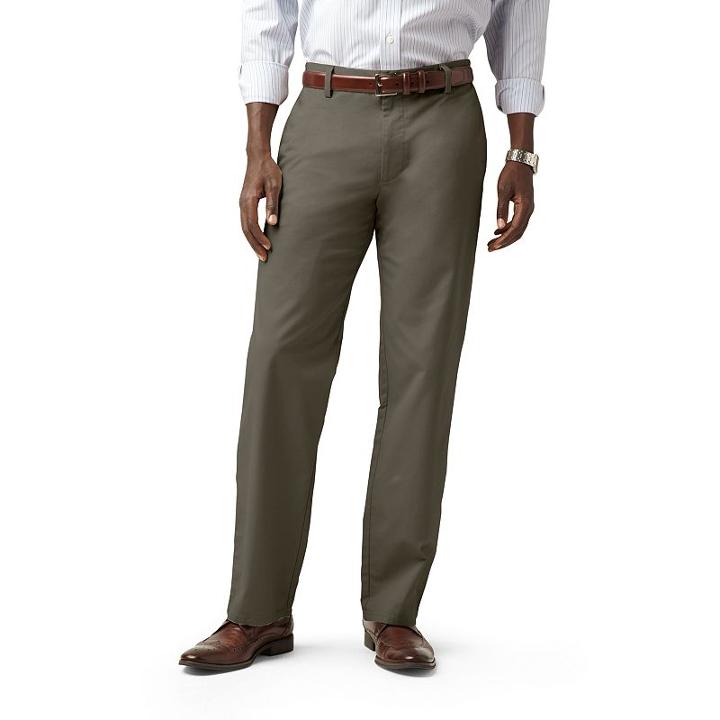 Men's Dockers&reg; Easy Khaki D2 Straight-fit Flat-front Pants, Size: 30x30, Brown