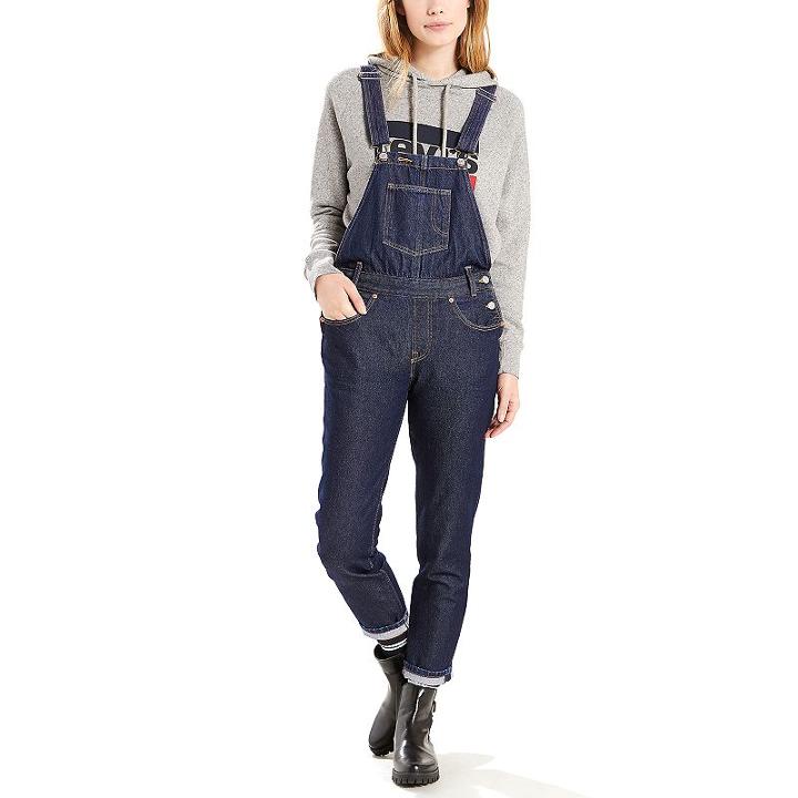 Women's Levi's&reg; Original Denim Overalls, Size: Medium, Med Blue