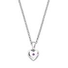Little Diva Diamonds Kids' Sterling Silver Amethyst Heart Pendant, Women's, Size: 16, Purple