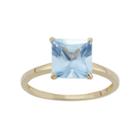 Lab-created Aquamarine 10k Gold Ring, Women's, Size: 8, Blue
