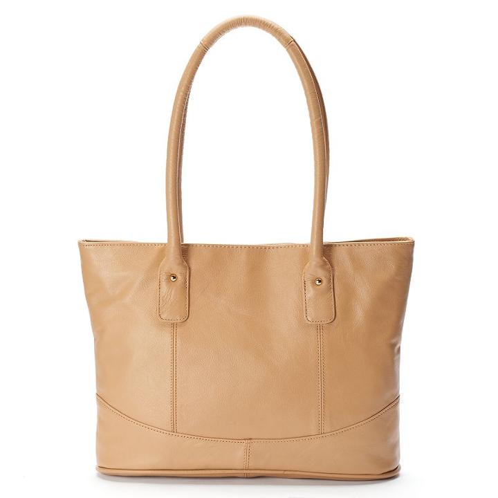 Amerileather Casual Leather Tote, Women's, Lt Brown