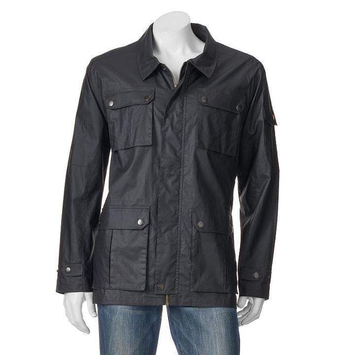 Men's American Outdoors Bozeman Waxed Field Jacket, Size: Xl, Black