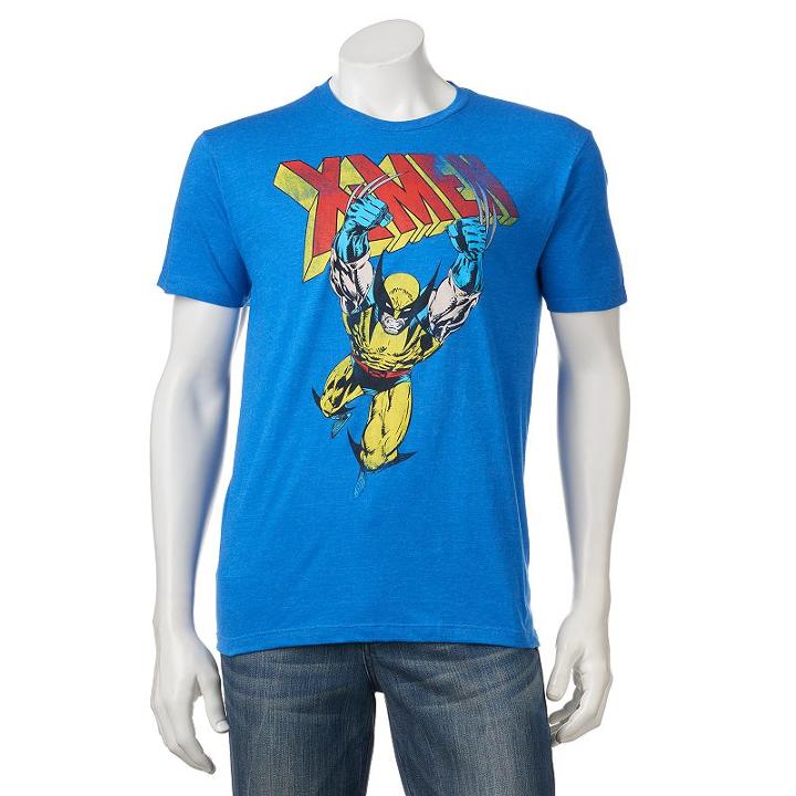 Men's Marvel Wolverine Tee, Size: Xxl, Turquoise/blue (turq/aqua)