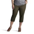 Plus Size Lee Carsen Relaxed Fit Twill Capris, Women's, Size: 16 - Regular, Green Oth
