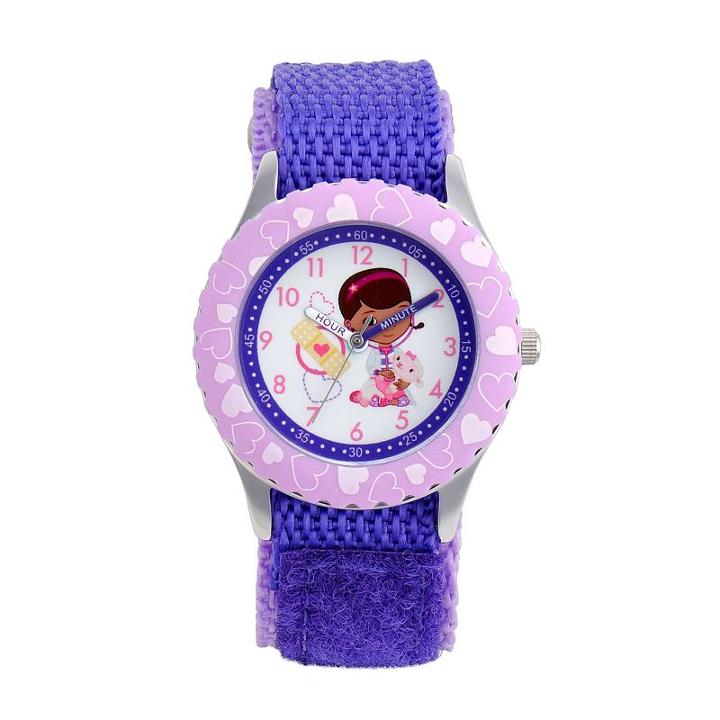 Disney's Doc Mcstuffins & Lambie Kids' Time Teacher Watch, Girl's, Purple