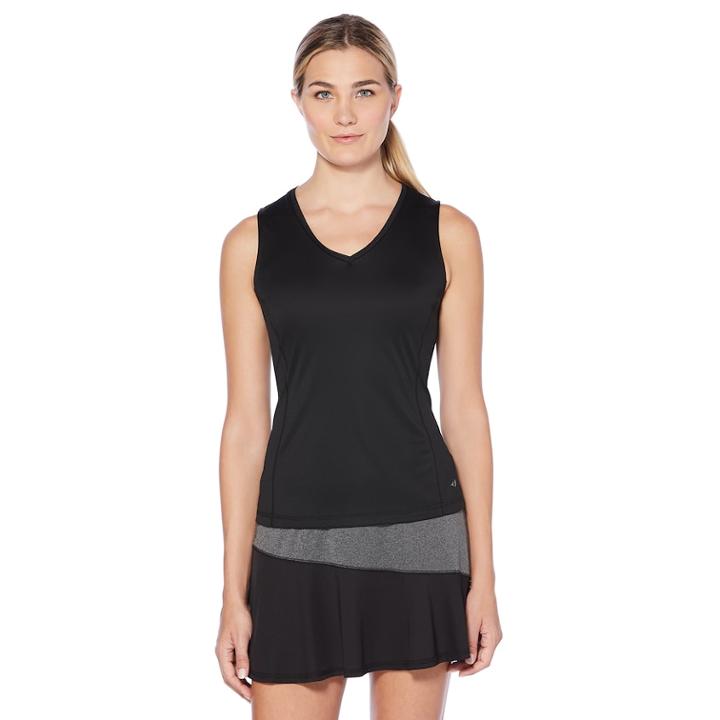 Women's Grand Slam V-neck Tennis Tank, Size: Large, Oxford