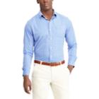 Men's Chaps Classic-fit Moisture-wicking Woven Button-down Shirt, Size: Large, Blue