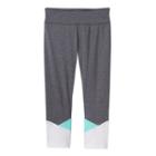 Girls 7-16 & Plus Size So&reg; Colorblocked Hem Capri Yoga Leggings, Girl's, Size: 7-8, Dark Grey