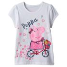 Girl 4-6x Peppa Pig Bicycle Graphic Tee, Size: 6x, Natural
