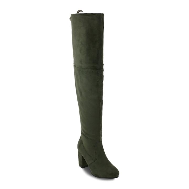 Olivia Miller Holtsville Women's Over-the-knee Boots, Size: 10, Green Oth