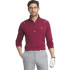 Men's Izod Classic-fit Performance Golf Quarter-zip Pullover, Size: Large, Light Red