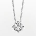 Forever Brilliant 14k White Gold Round-cut 1-ct. T.w. Lab-created Moissanite Pendant, Women's, Size: 18