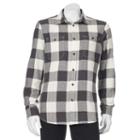 Big & Tall Sonoma Goods For Life&trade; Classic-fit Plaid Button-down Shirt, Men's, Size: 3xl Tall, Grey (charcoal)