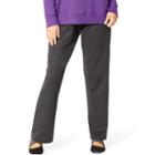 Plus Size Just My Size Fleece Lounge Pants, Women's, Size: 3x Short, Dark Grey