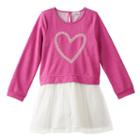 Girls 4-6x Design 365 Heart Tutu Dress, Girl's, Size: 4, Med Pink