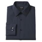Men's Apt. 9&reg; Slim-fit Stretch Spread-collar Dress Shirt, Size: 15.5-32/33, Blue