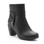 Croft & Barrow&reg; Katharine Women's Ortholite Ankle Boots, Size: 9.5, Black