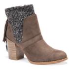 Muk Luks Elizabeth Women's Water Resistant Ankle Boots, Size: 10, Med Brown