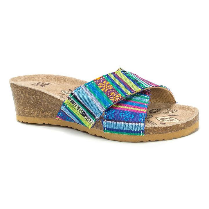 Muk Luks Helene Women's Wedge Sandals, Girl's, Size: 8, Multicolor