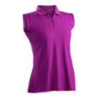 Women's Nancy Lopez Grace Sleeveless Golf Polo, Size: Large, Purple