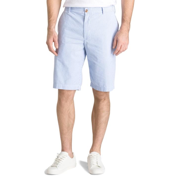 Men's Izod Classic-fit Seersucker Flat-front Shorts, Size: 40, Blue (navy)