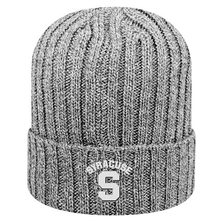 Adult Top Of The World Syracuse Orange Two Below Beanie, Med Grey
