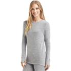 Women's Cuddl Duds Soft Knit Long Sleeve Top, Size: Medium, Med Grey
