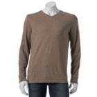Men's Croft & Barrow&reg; Classic-fit Easy-care V-neck Tee, Size: Large, Lt Brown