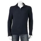 Big & Tall Croft & Barrow&reg; Classic-fit 5gg Quarter-zip Sweater, Men's, Size: 2xb, Dark Blue