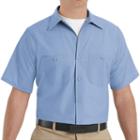 Big & Tall Red Kap Classic-fit Industrial Button-down Work Shirt, Men's, Size: Xxl Tall, Blue