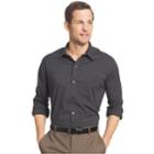 Men's Van Heusen Traveler Classic-fit Stretch No-iron Button-down Shirt, Size: Medium, Black