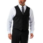 Men's J.m. Haggar Tailored-fit Stretch Suit Vest, Black