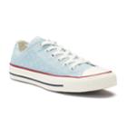 Women's Converse Chuck Taylor All Star Perforated Star Ox Sneakers, Size: M9w11, Light Blue