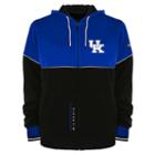 Men's Franchise Club Kentucky Wildcats Shield Reversible Hooded Jacket, Size: Large, Blue
