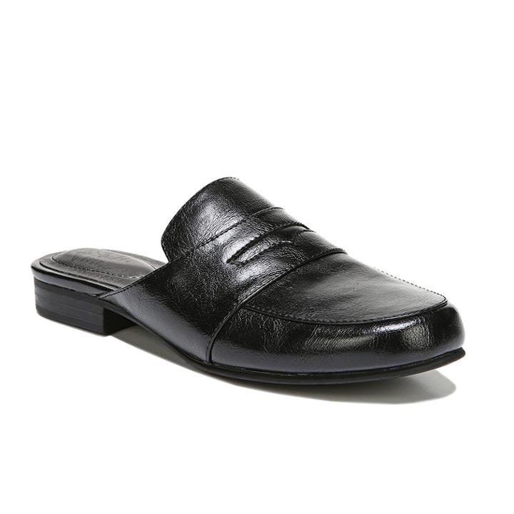 Lifestride Samera Women's Backless Loafers, Size: Medium (8.5), Black