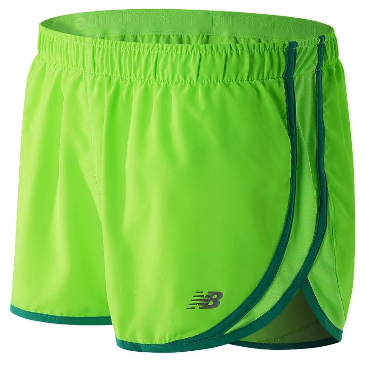 Women's New Balance Accelerate Woven Workout Shorts, Size: Xl, Med Green