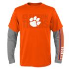 Boys 8-20 Clemson Tigers Playmaker Tee Set, Size: L 14-16, Orange