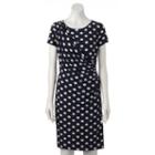 Women's Ronni Nicole Dot Faux-wrap Dress, Size: 10, Blue Other