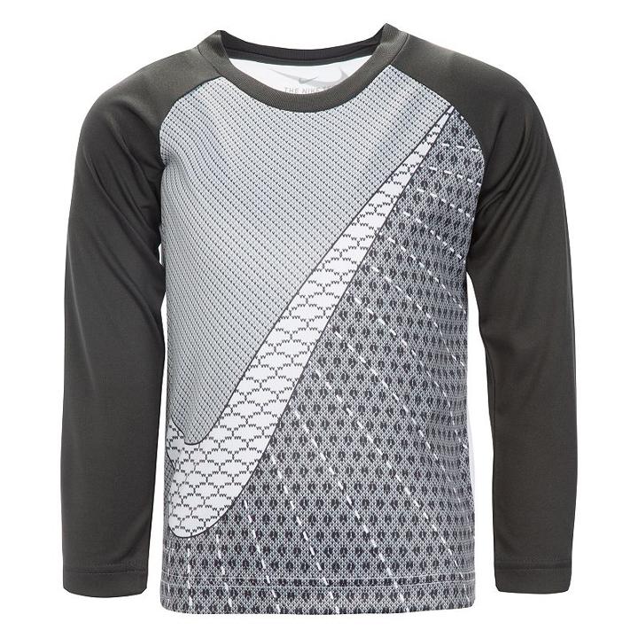 Boys 4-7 Nike Raglan Abstract Graphic Tee, Size: 5, White