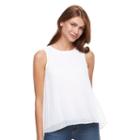 Women's Apt. 9&reg; Pleated Top, Size: Xl, White