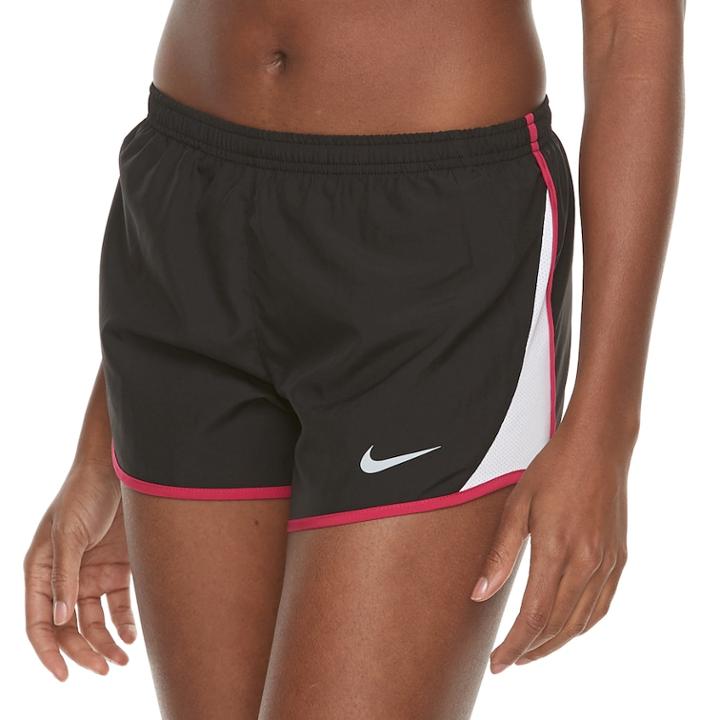 Women's Nike 10k Dry Reflective Running Shorts, Size: Medium, Silver