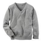 Boys 4-8 Carter's V-neck Sweater, Boy's, Size: 5, Light Grey