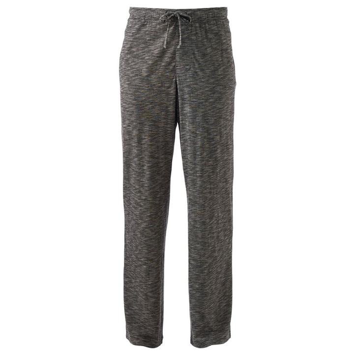 Men's Croft & Barrow&reg; Slubbed Knit Lounge Pants, Size: Xl, Black