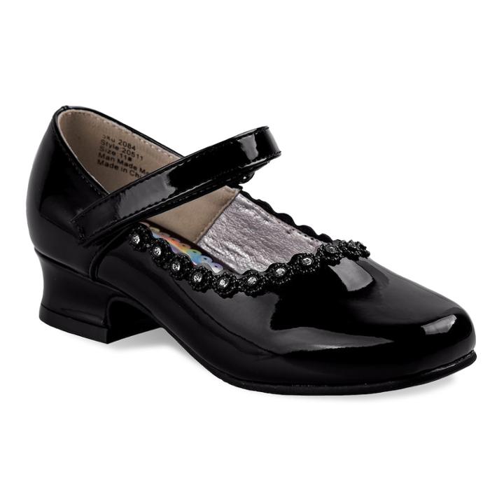 Josmo Toddler Girls' Mary Jane Shoes, Size: 7 T, Black