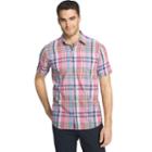 Men's Izod Dockside Classic-fit Plaid Chambray Woven Button-down Shirt, Size: Small, Pink Other