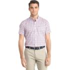 Men's Izod Advantage Classic-fit Plaid Stretch Performance Button-down Shirt, Size: Xl, Pink Other